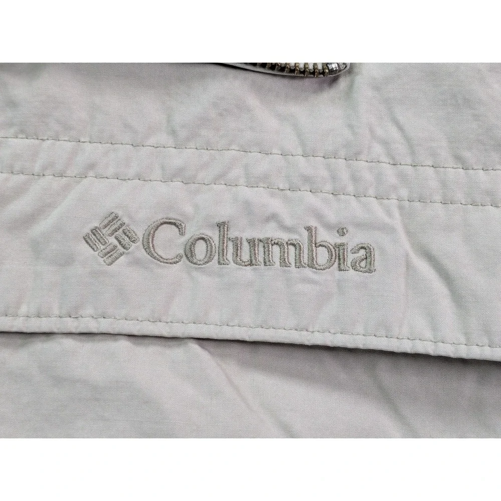 Columbia Mens 3X Tan Khaki Full Zip Mesh Lined Windbreaker Jacket RN 69724